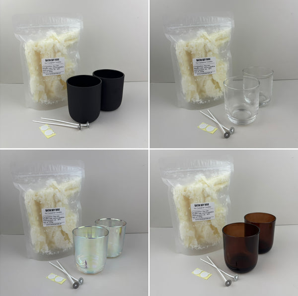 2pc 200ml Glass Candle-making Kit DIY Gift idea | Giveaways | Small Business | Hobby