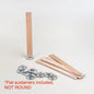 10pc 0.5mm | 1mm Candle Wooden Wicks w/ Sustainers | Round / Flat Wick Sustainers Clips