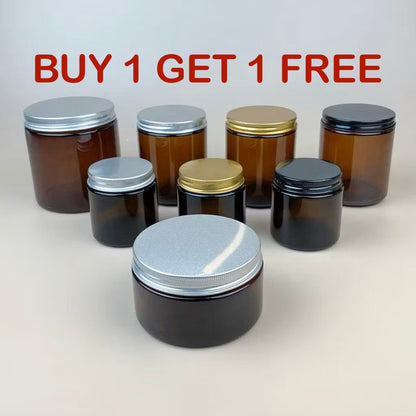 Amber Glass Candle Jar 100ml / 200ml / 250ml / 500ml