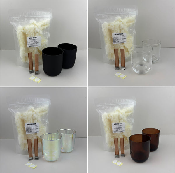 2pc 200ml Glass Candle-making Kit DIY Gift idea | Giveaways | Small Business | Hobby