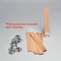 10pc 0.5mm | 1mm Candle Wooden Wicks w/ Sustainers | Round / Flat Wick Sustainers Clips