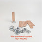 10pc 0.5mm | 1mm Candle Wooden Wicks w/ Sustainers | Round / Flat Wick Sustainers Clips