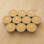 10pcs Pure Beeswax Tealight Candles – Natural, Clean-Burning & Long-Lasting