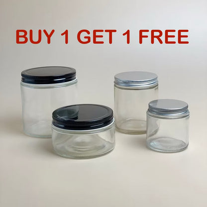 Transparent Glass Candle Jar 120ml / 200ml / 250ml /500ml