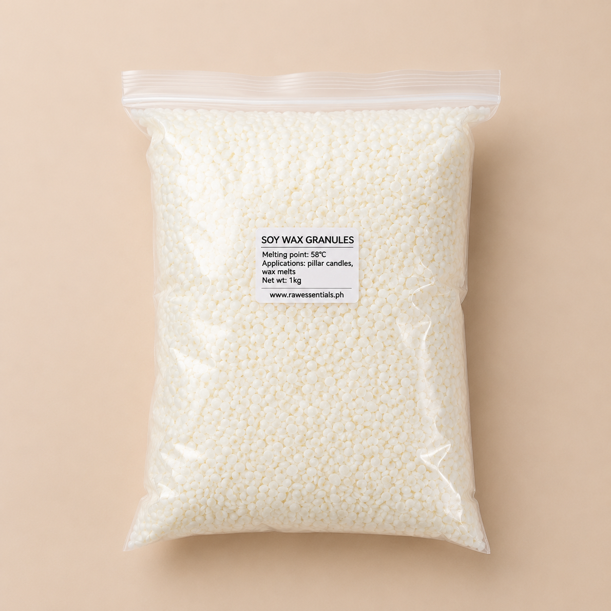 Hard Soy Wax Pellets for pillar candles - 500g/1kg for Candle Making