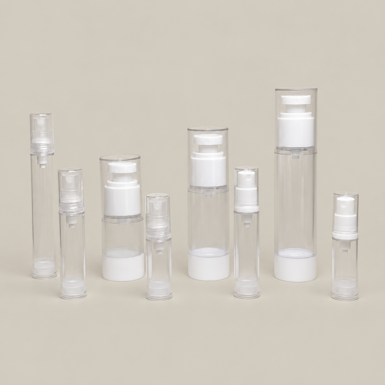 5ml/10ml/15ml/30ml/50ml/100ml Airless Spray Bottles for Alcohol (Reusable)