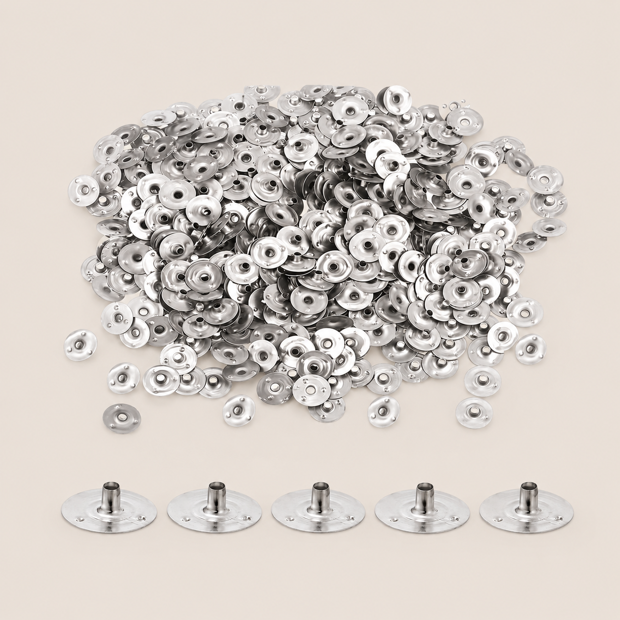 100pc Candle Wick Metal Tabs - 2mm / 3mm for Soy Wax Candle Making