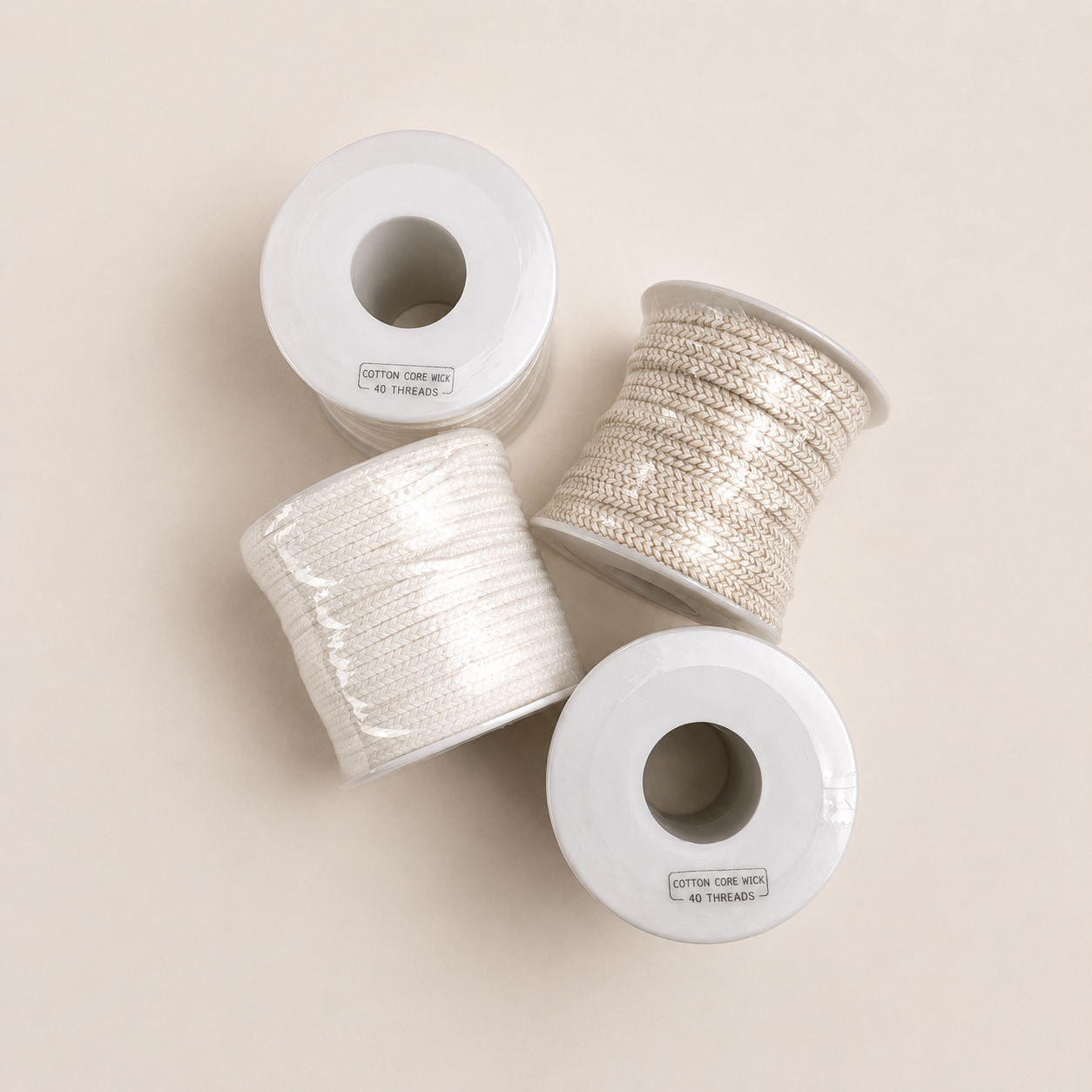 Eco Series / Cotton Core Wick for candles for Soy Wax Candle Making