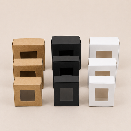 10pc Square / Rectangle Kraft Box / Carton Box / Gift Box with window