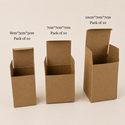 10pcs Tuck Top Auto Bottom Kraft Box