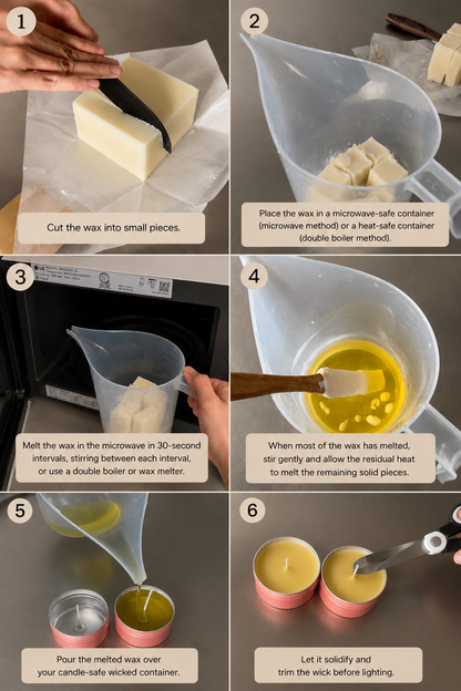 Pre-Scented Candle Wax – Melt & Pour Candle Making Wax | Easy DIY Candle Refill & Craft Supply