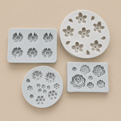 Silicone Molds Mini Decorative Mold for Candle Toppers, Soap, Resin, Clay & Fondant