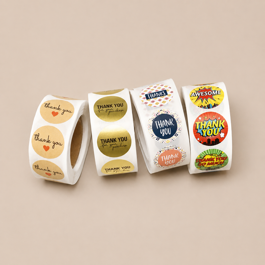 Small Thank you stickers