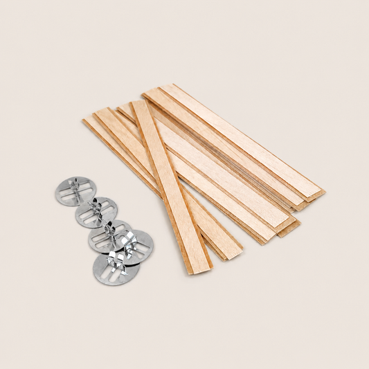 5pc Double wooden wicks w/ sustainers