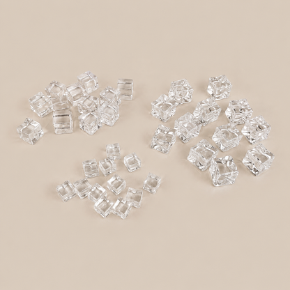 12pc Fake Ice Cube Topper - 12mm | 15mm | 18mm