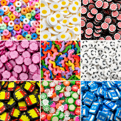 NOT EDIBLE! Food and Beverage Themed Polymer Sprinkles for Slime and other crafts