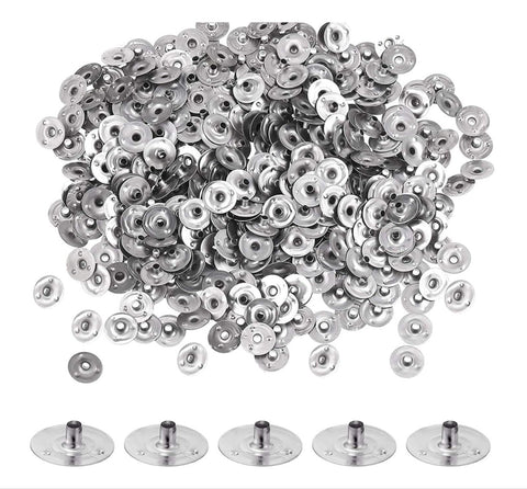 100pc Candle Wick Metal Tabs - 2mm / 3mm