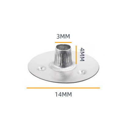 100pc Candle Wick Metal Tabs - 2mm / 3mm