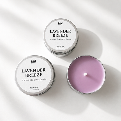 50ml 80ml Customizable Scented Soy Wax Candle in Tin Can | Mini Travel Candle | Handmade Candle Gift