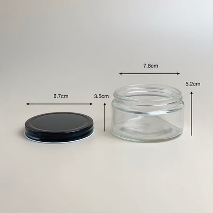 Transparent Glass Candle Jar 120ml / 200ml / 250ml /500ml