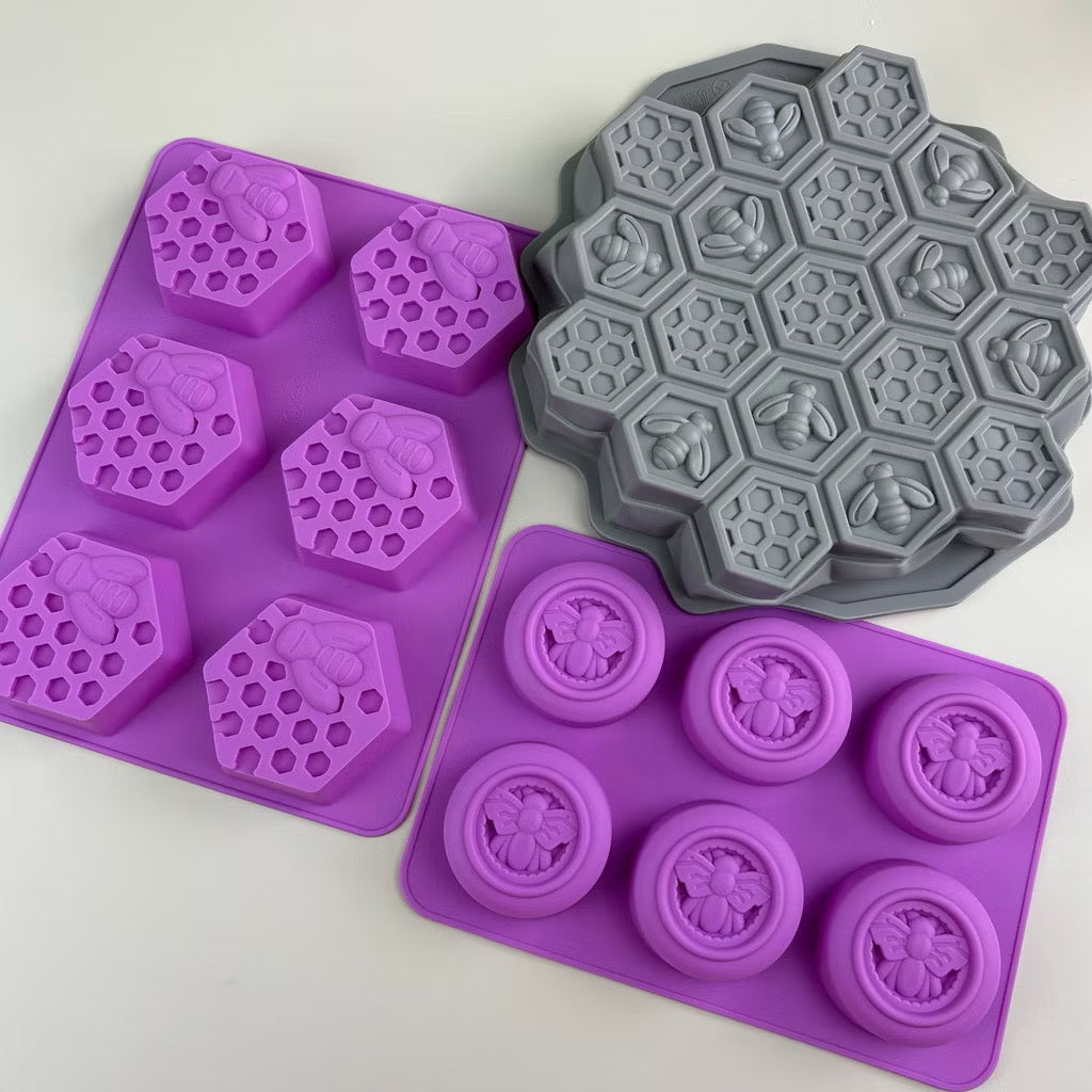 Bee Honeycomb Silicone Molds Silicone Mold for DIY Candle and Soap Making