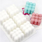 Singe-cavity / 6-cavity / 15-cavity 3D Bubble Rubiks Cube | Heart Bubble Silicone Molds