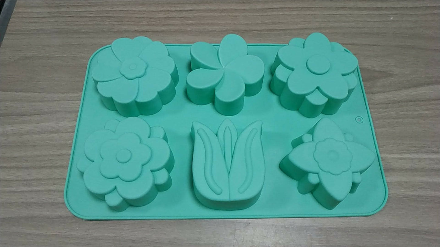 Floral Silicone Molds - Assorted Silicone Mold for DIY Candle and Soap Making