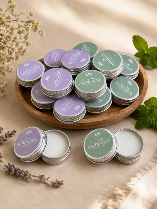 All-natural Soothing Peppermint & Calming Lavender Mint Menthol Balm