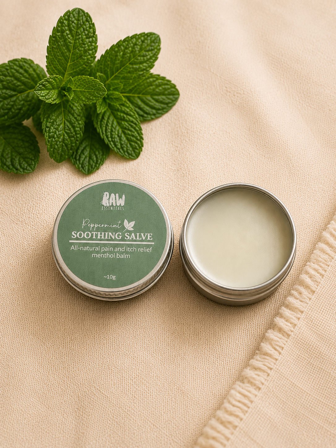 All-natural Soothing Peppermint & Calming Lavender Mint Menthol Balm