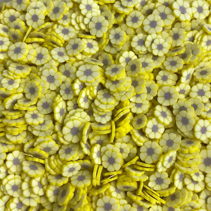 Sakura / Sunflower Floral Polymer Slices for slime and other crafts