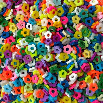 Sakura / Sunflower Floral Polymer Slices for slime and other crafts