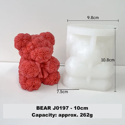 3D Silicone Mold for candles - Bear | Llama | Cat