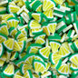 Plastic Polymer Fimo Fruit Slices for crafts (10mm)