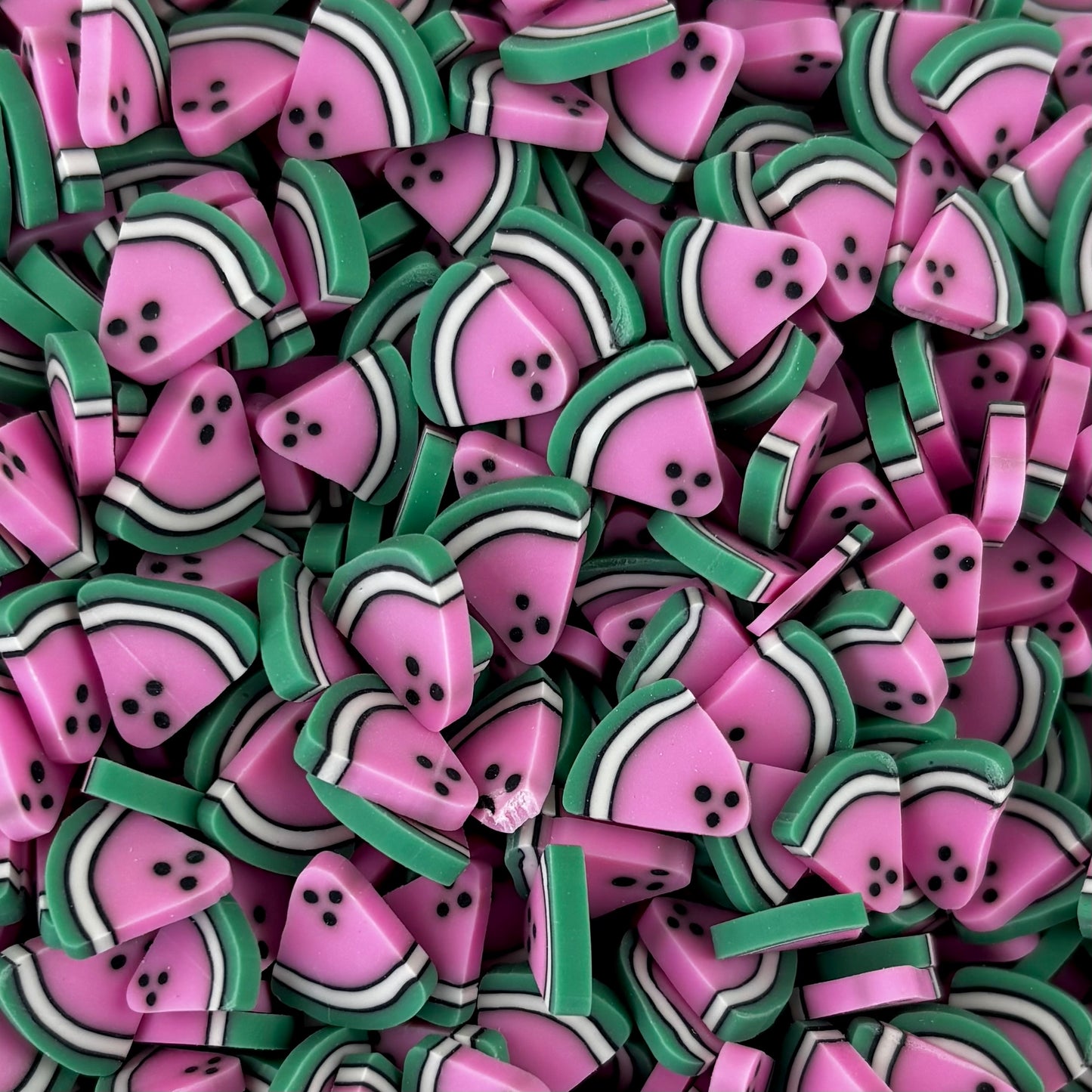 Plastic Polymer Fimo Fruit Slices for crafts (10mm)
