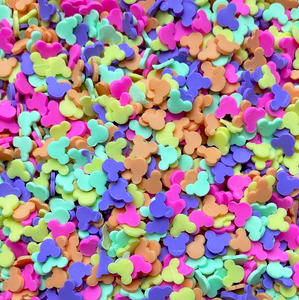 Animal-themed Polymer Sprinkles for crafts - Mickey Mouse | Dolphin | Penguin | Ladybug | Gold fish | Frog | Taiyaki | Butterfly