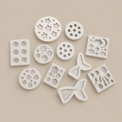 Silicone Molds Mini Decorative Mold for Candle Toppers, Soap, Resin, Clay & Fondant