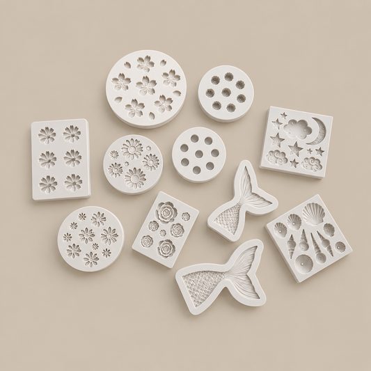 Silicone Molds Mini Decorative Mold for Candle Toppers, Soap, Resin, Clay & Fondant