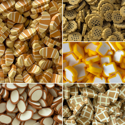 NOT EDIBLE! PLASTIC Bakery-themed Polymer Sprinkles for slime and other crafts