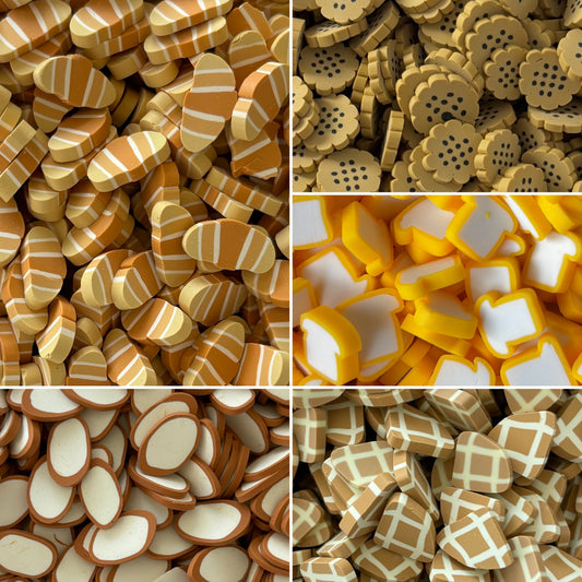 NOT EDIBLE! PLASTIC Bakery-themed Polymer Sprinkles for slime and other crafts