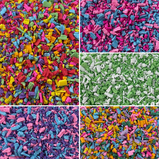 NOT EDIBLE! PLASTIC Candy Crumbs Sprinkles for crafts - NOT EDIBLE
