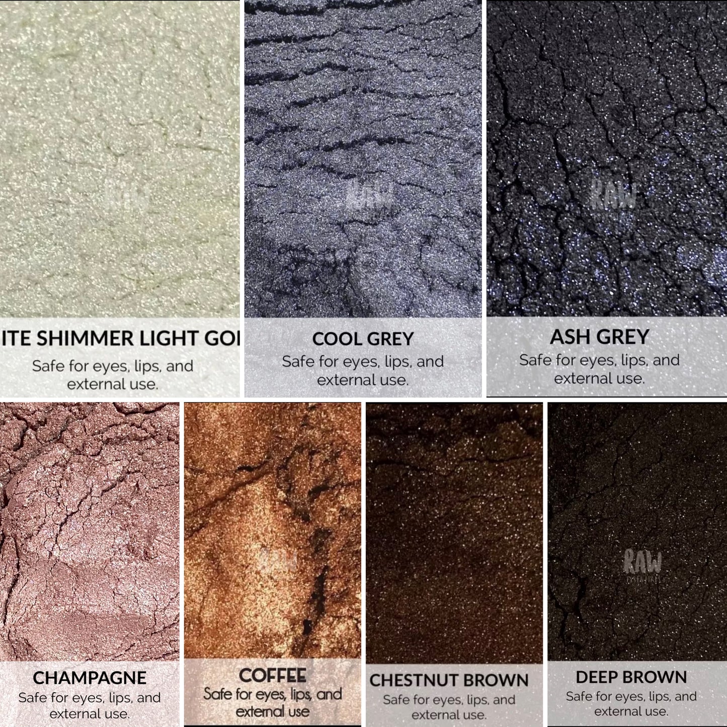 Neutral Mica Powder for Soap, Cosmetics, Resin, Slime - 5g / 25g