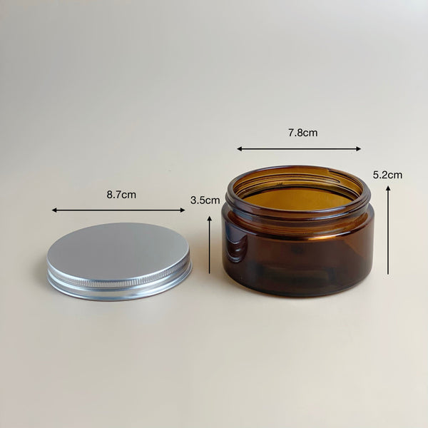 WHOLESALE Amber Glass Candle Jar 100ml / 200ml / 250ml / 500ml