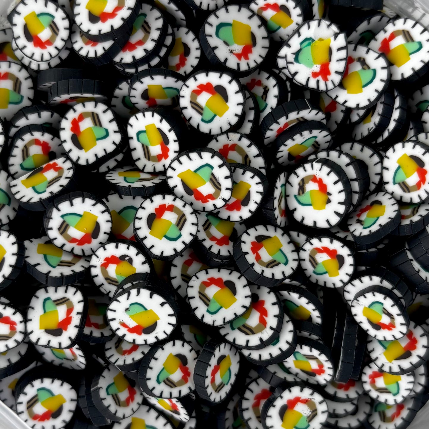 NOT EDIBLE! Food-themed Polymer Sprinkles for Slime and other crafts - Cereal | Egg | Sushi | Maki | Gummy worms | Onion | Mushroom | Fries | Salad | Burger | Ice Cream | Cupcake