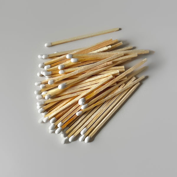 Long Matchsticks for Decorative / Scented Candles - Plain white