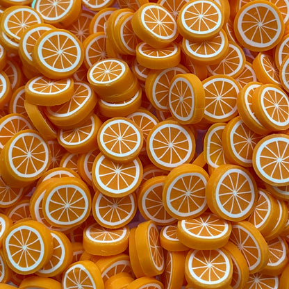 Plastic Polymer Fimo Fruit Slices for crafts (10mm)