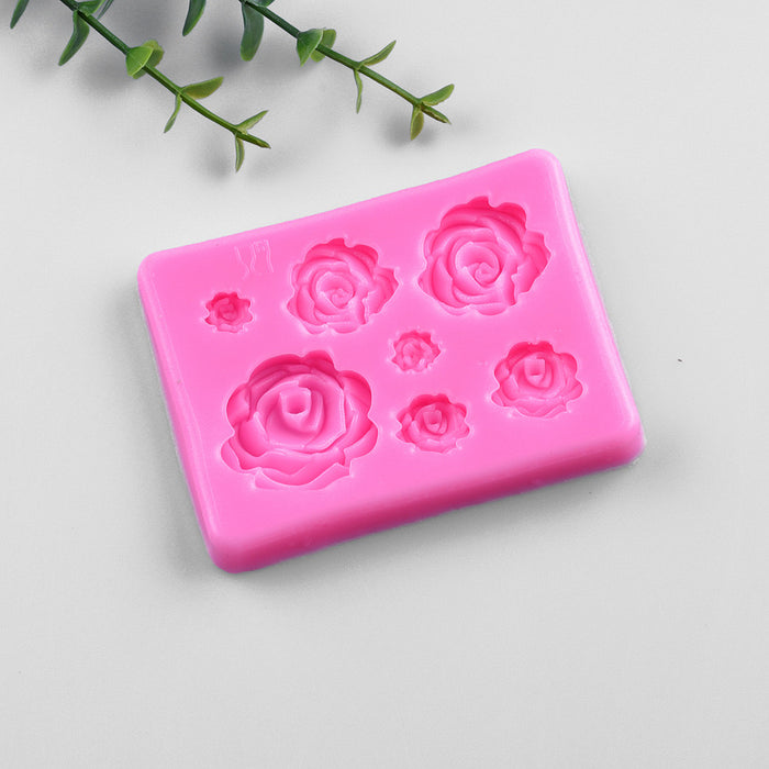Floral Silicone Molds - Daisy, Chrysanthemum, Cherry Blossom, Rose