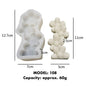 Assorted Wavy Pillar Silicone Mold