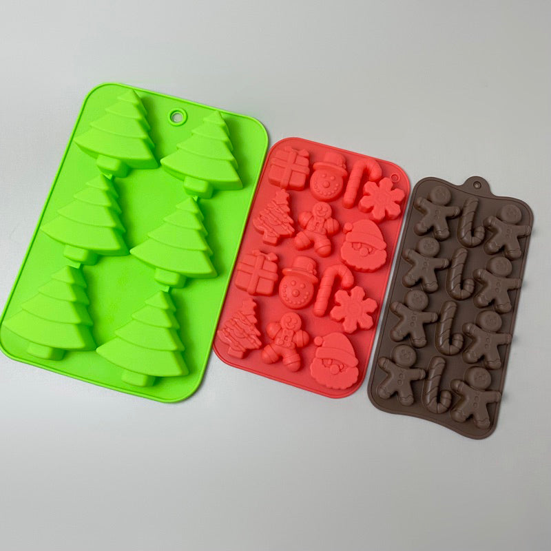 Christmas-themed Silicone Mold Silicone Mold for DIY Candle and Soap Making