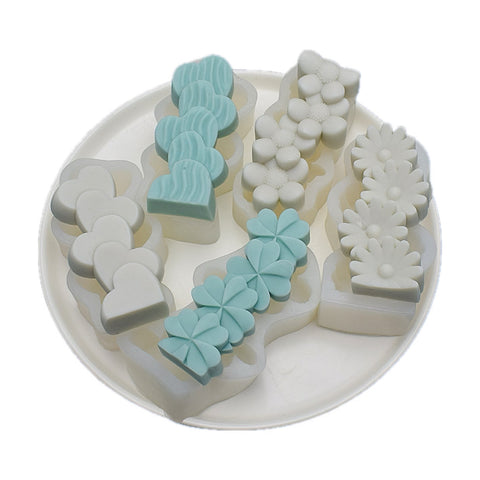 Assorted Wavy Pillar Silicone Mold