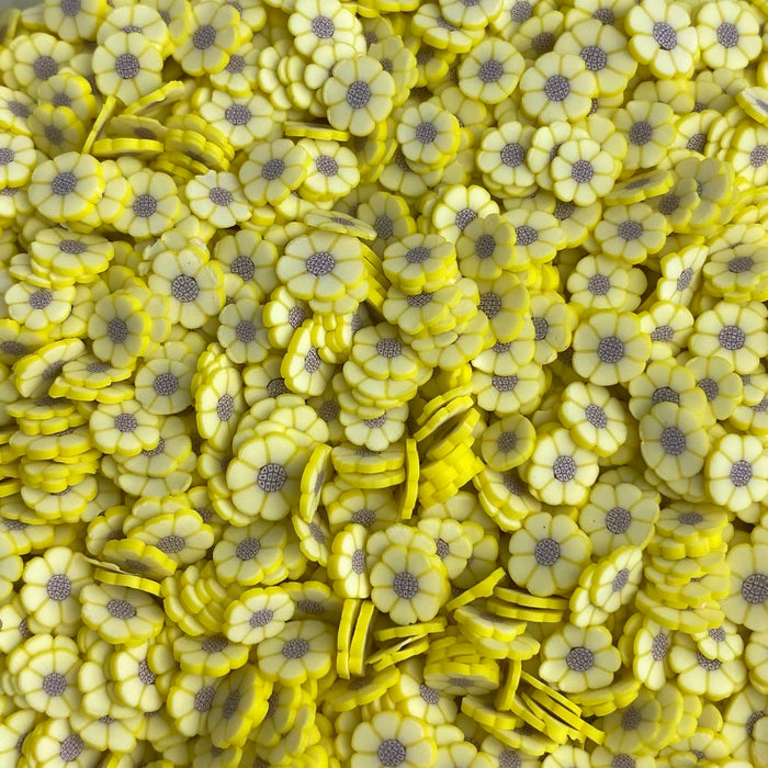 Sunflower Plastic Polymer Sprinkles for slime and other crafts